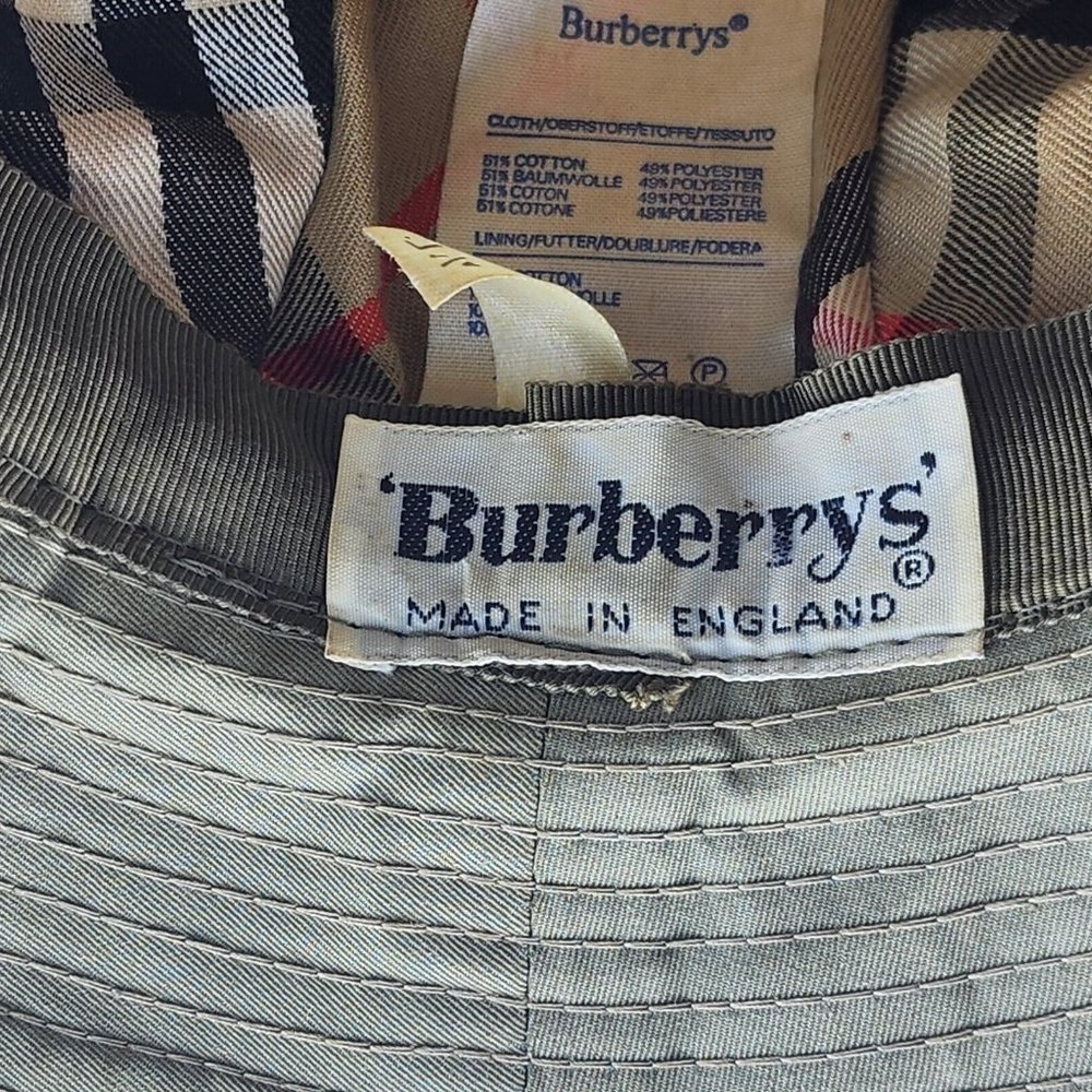 Burberry Women’s Classic Tan Fedora Bucket Hat Size 7.25 Nova Check SEE PICS - Picture 7 of 11